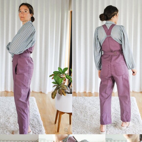 Caron Callahan BRIA jumpsuit/coveralls/overalls MULBERRY - Size M 6/8 EUC! Yummy - Picture 4 of 10